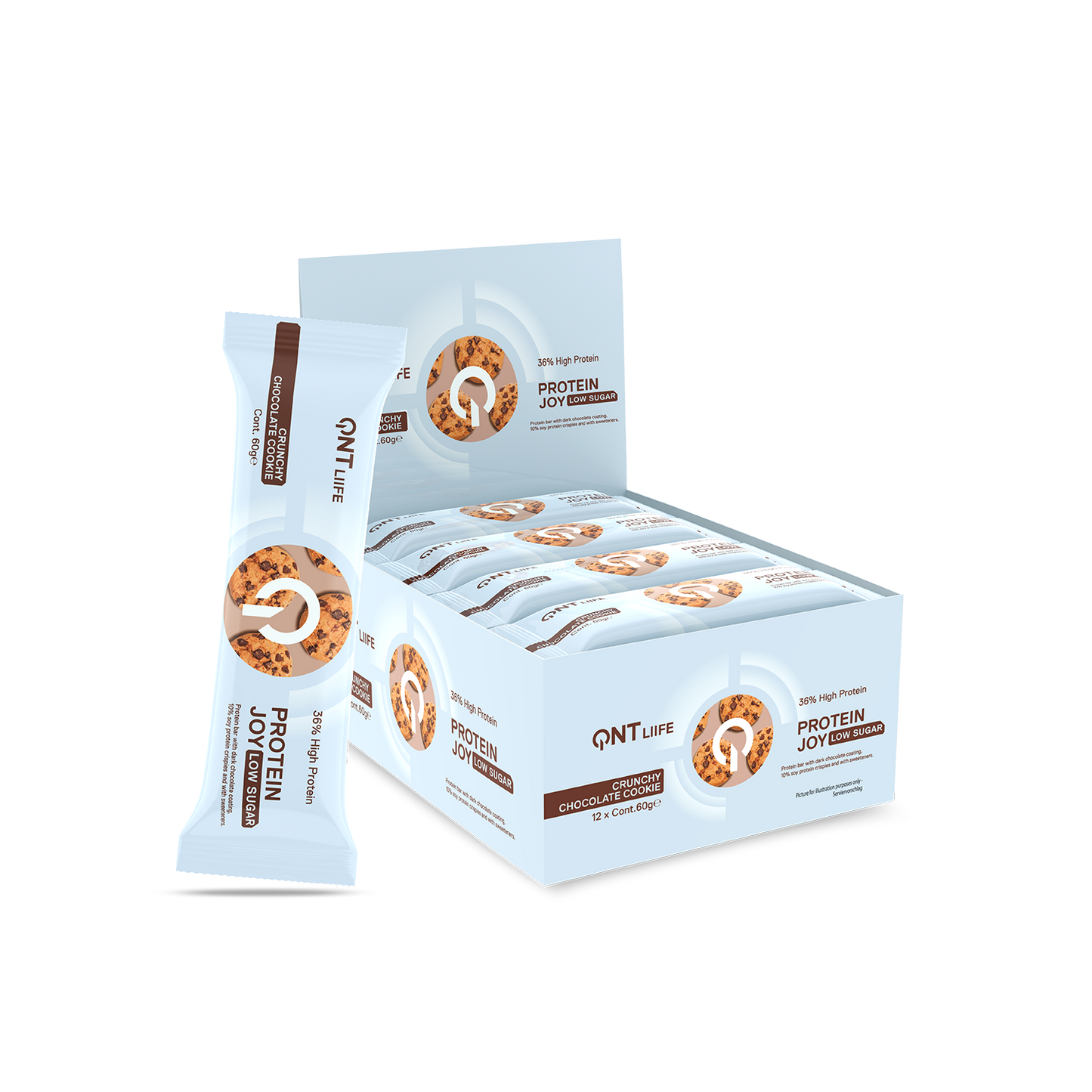QNT Protein Joy Bars Low Sugar | 21G Protein - IRISVERA
