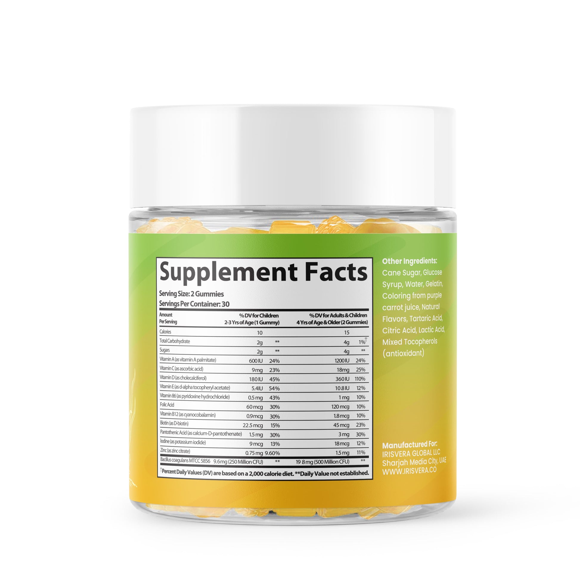 Multivitamins + Probiotics Kids Gummies - IRISVERA