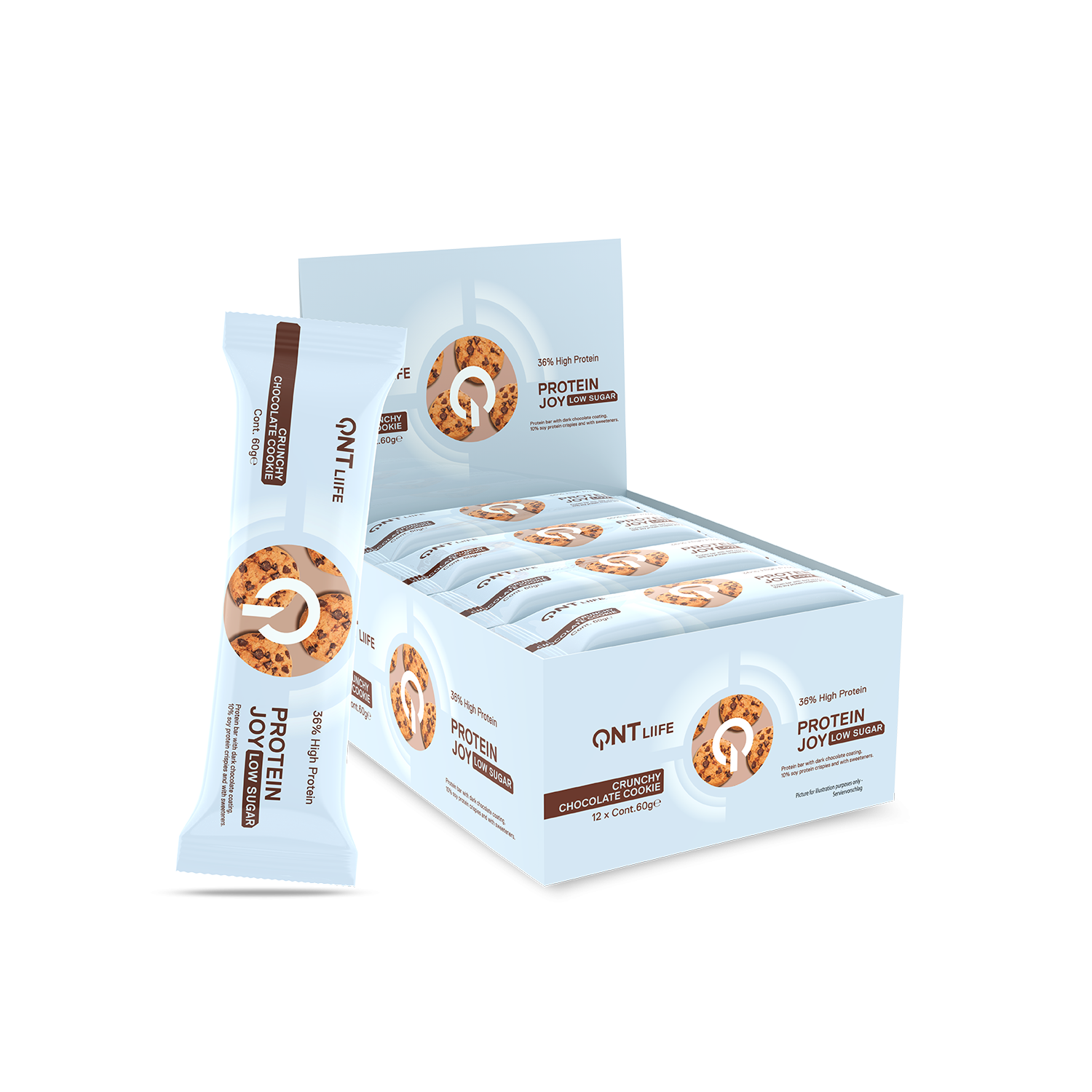 QNT Protein Joy Bars Low Sugar | 21G Protein - IRISVERA